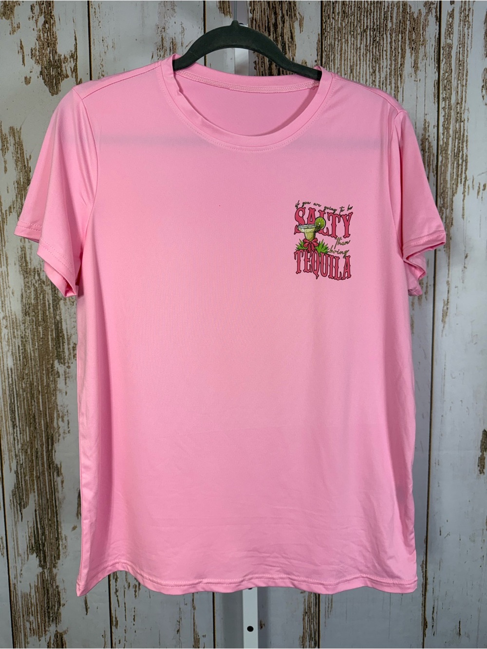 Pink Funny T-Shirt. If you are gonna be Salty then bring Tequila. Size Large.